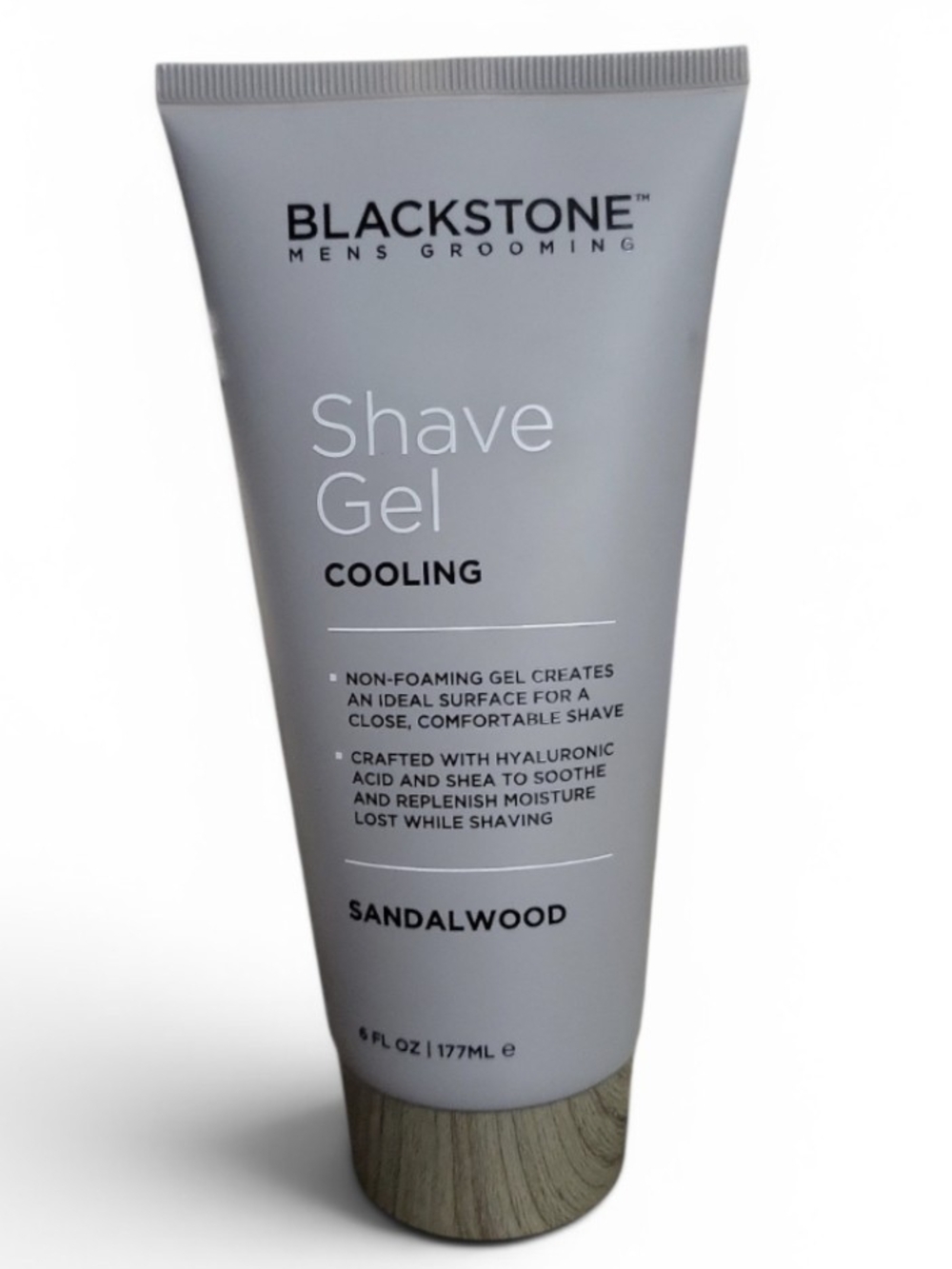 BLACKSTONE Men's Shave Gel Cooling, Sandalwood -6 Oz